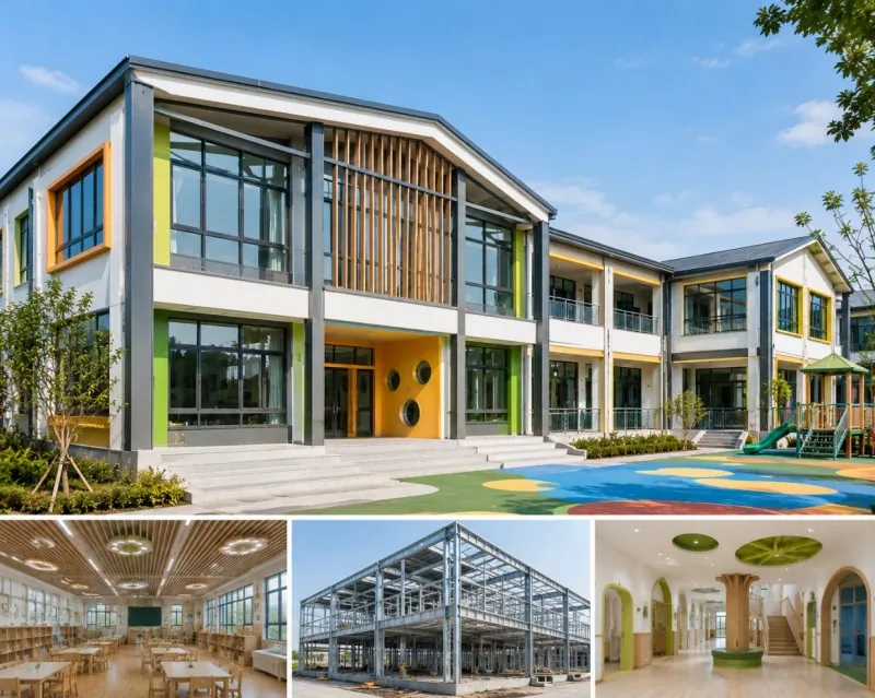 Ano ang Modern Construction Concept ng Light Steel Frame Kindergarten Construction?
