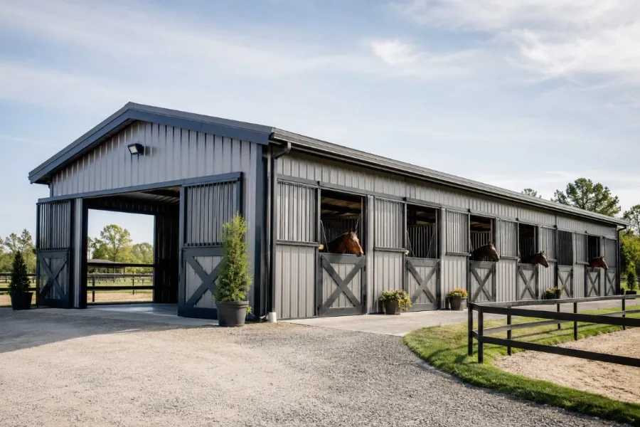 Paano Piliin ang Naaangkop na Sukat para sa isang Steel Frame Horse Stable Construction?