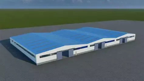 Banayad na Istraktura na Naka-assemble na Warehouse