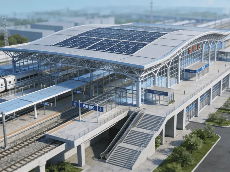 Multifunctional Steel Structure Train Station