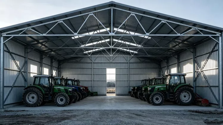 Istraktura ng Bakal na Konstruksyon ng Warehouse ng Makinarya sa Agrikultura